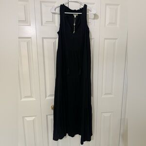 *NWT* Max Studio Black Sleeveless V-Neck Maxi Dress